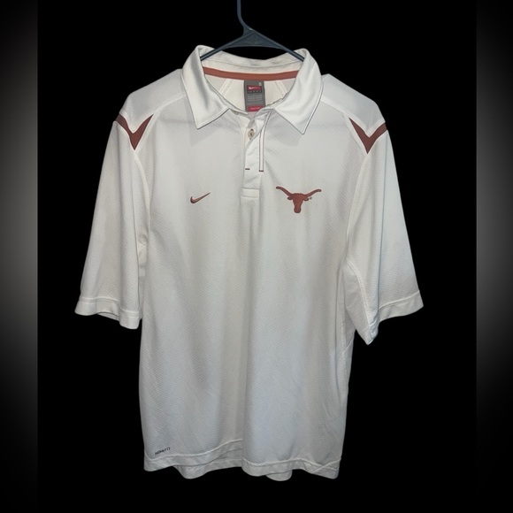 Texas Longhorns Men's Polo Shirt Nike Dri Fit Size Small - Picture 1 of 6